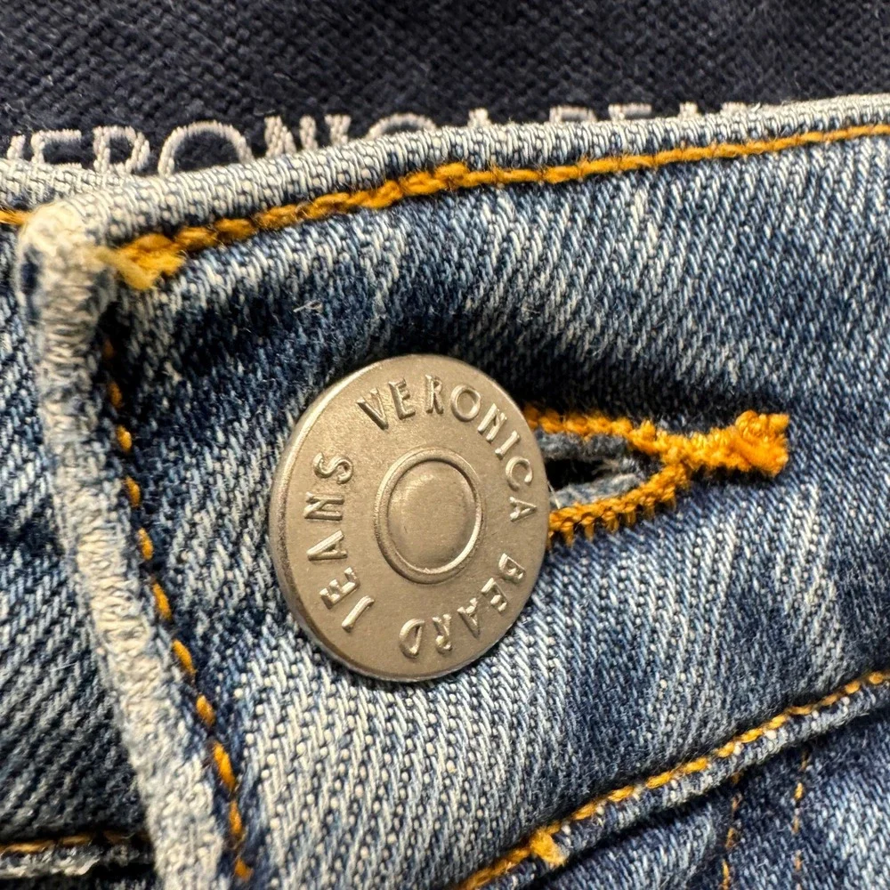 Veronica Beard Jeans Womens 25 Ryleigh Slim Straight Ankle Wanderer Dust Blue